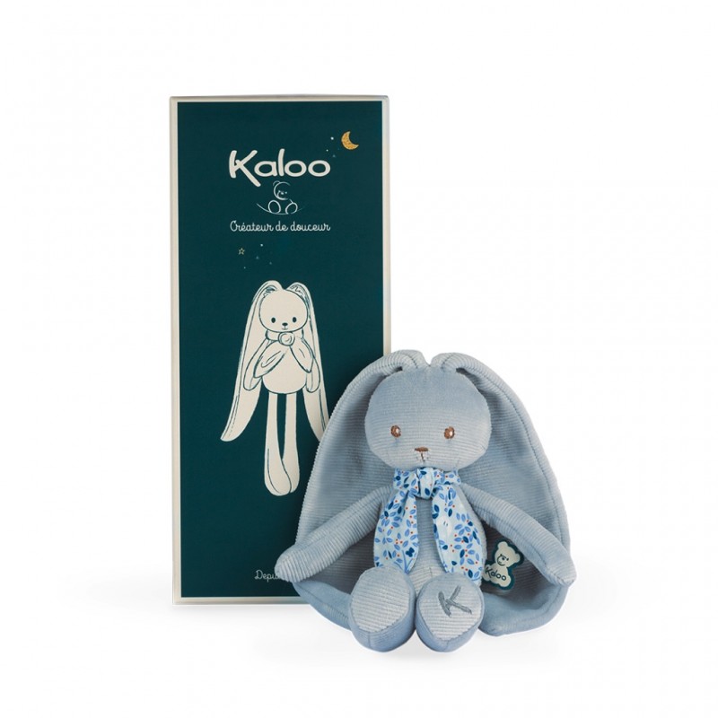 Lapinoo - Peluche Pantin lapin bleu - 25cm