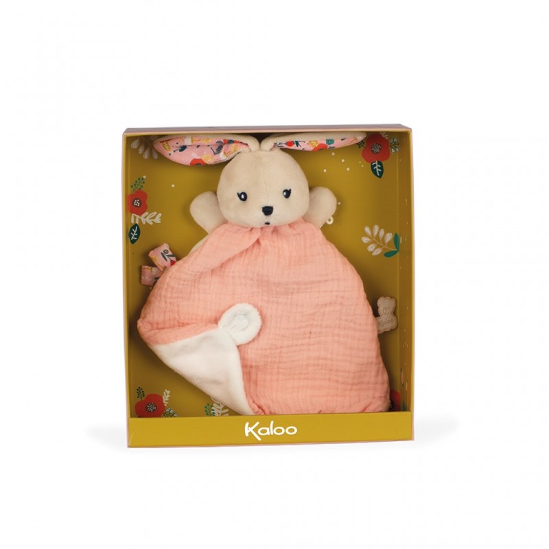 K'doux - Doudou lapin coquelicot - 20CM