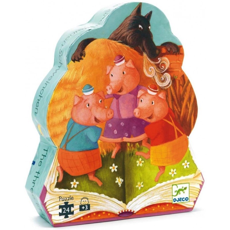 Puzzle Les trois Petits cochons - 24 pcs