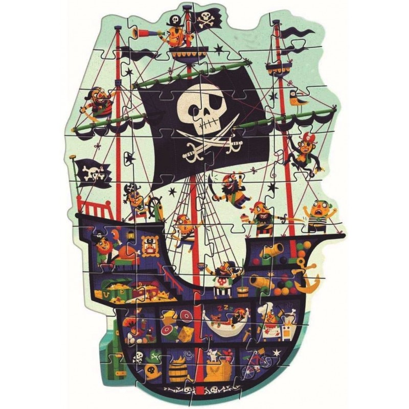 Puzzle géant Le bateau des pirates
