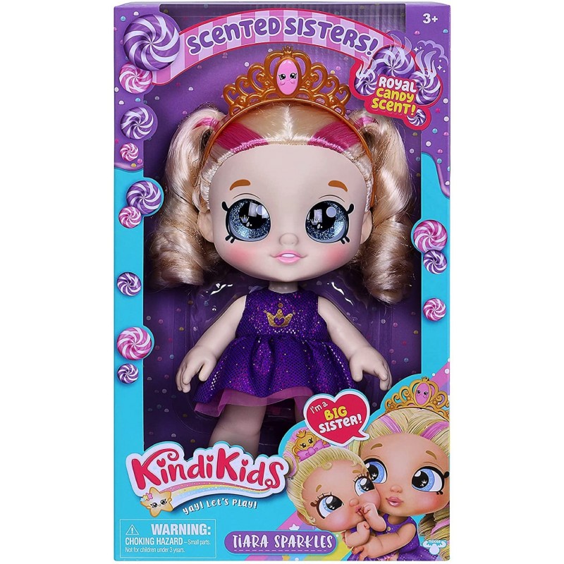 Kindi Kids - Poupée Grande sœur 27 cm Tiara Sparkles