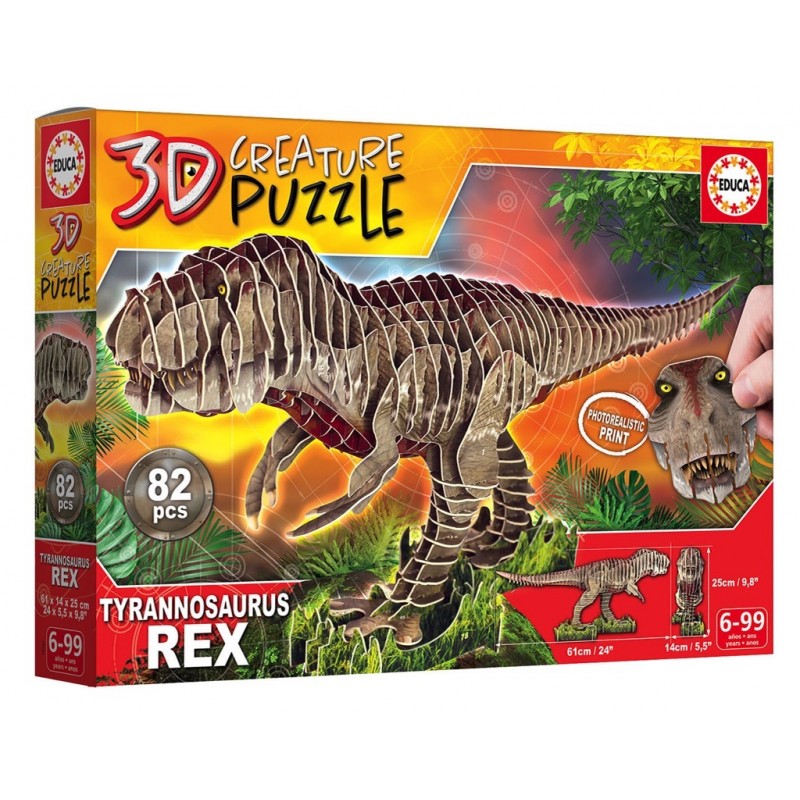 T-rex 3D Créature puzzle FSC T-Rex