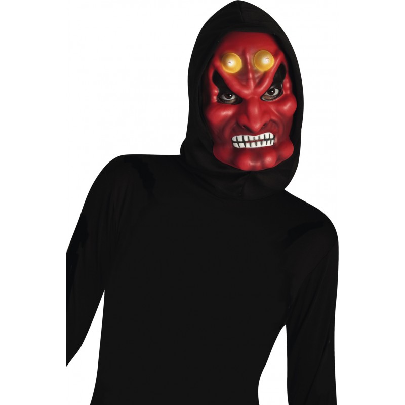 Masque enfant diable avec cagoule