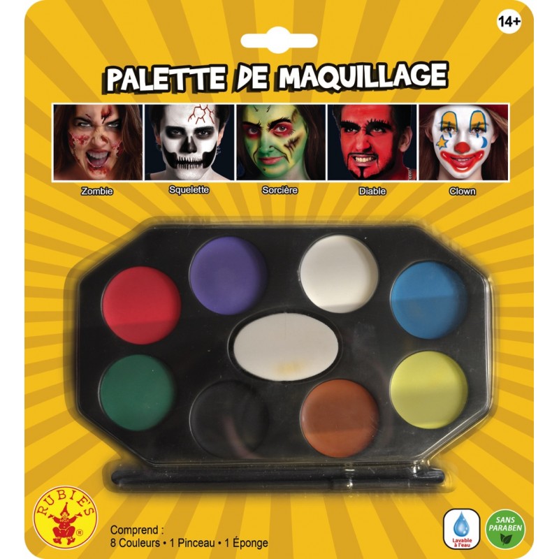 Palette complète maquillage 8 couleurs