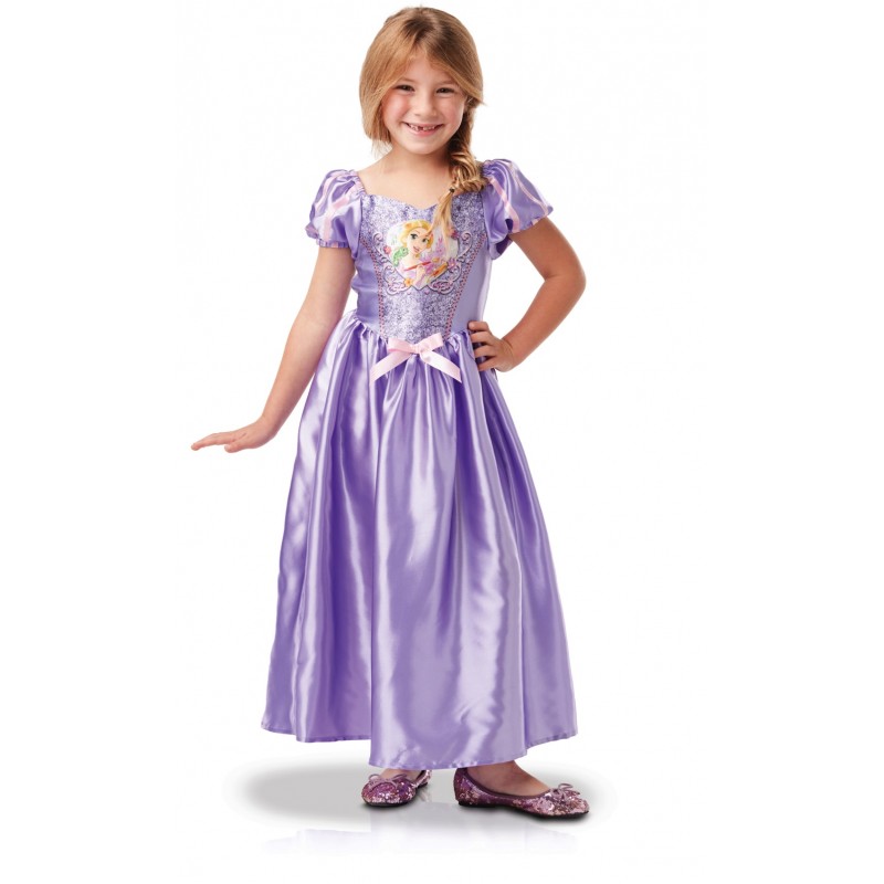 Déguisement sequin Raiponce S - 3/4 ans