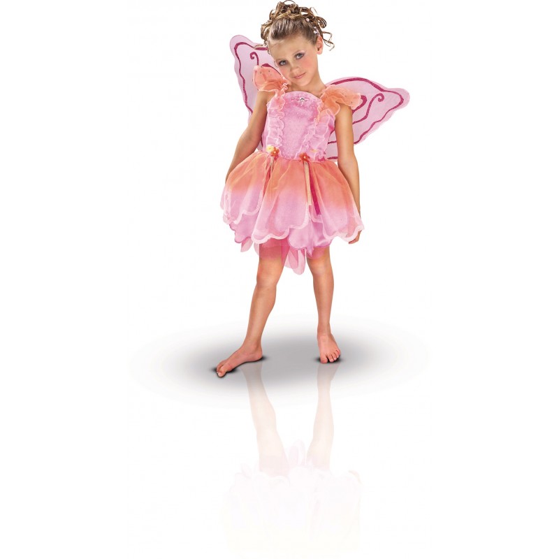 Déguisement Fée Pixie rose S - 3/4 ans