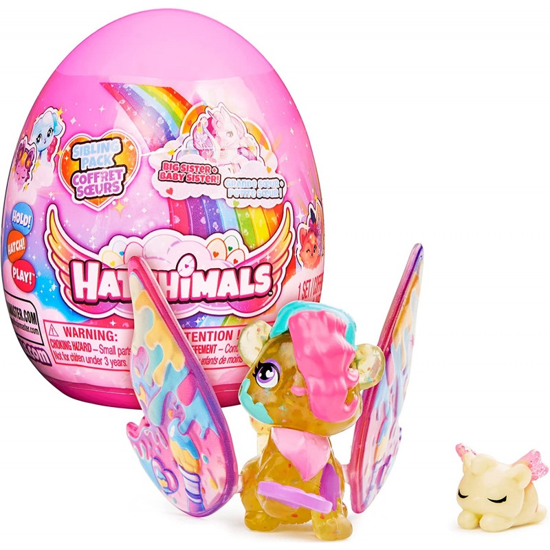 Oeuf Mystère - 2 figurines surprises - Hatchimals Familles