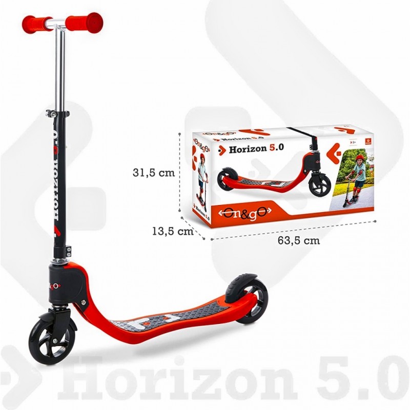 Mondo On & Go Scooter 2 roues Horizon 5.0 - Rouge