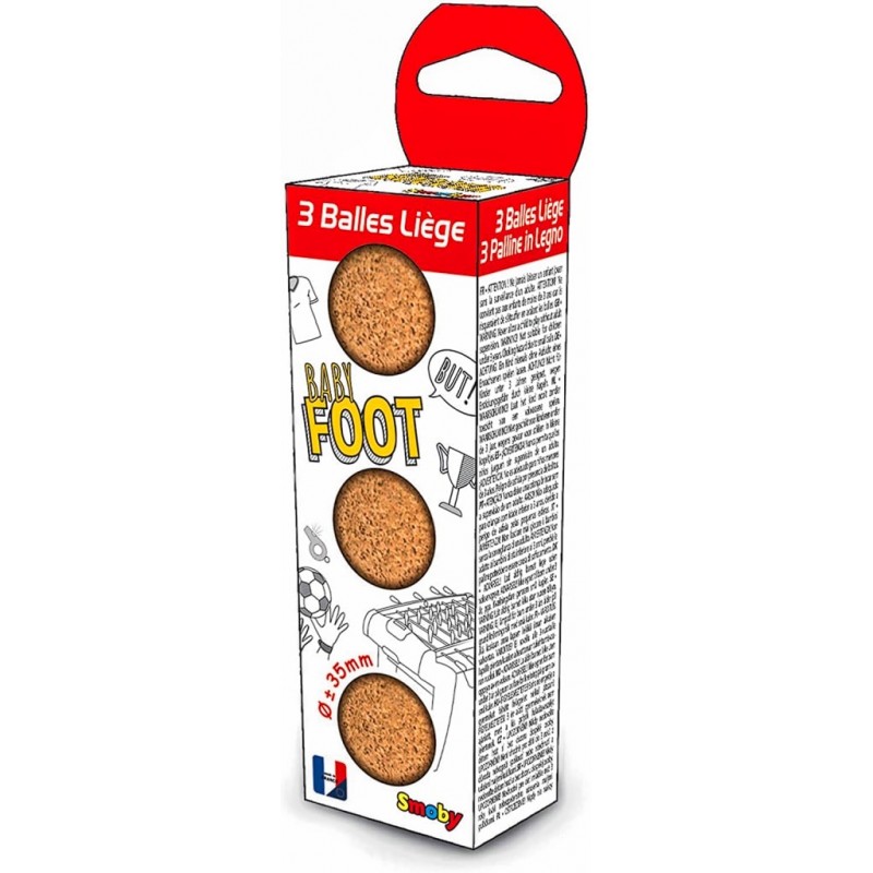 Luckxing Balles Baby Foot, 1/6/12 PCS Balle De Baby Foot en Liège, Balles  Babyfoot Liege 35 MM : : Jeux et Jouets