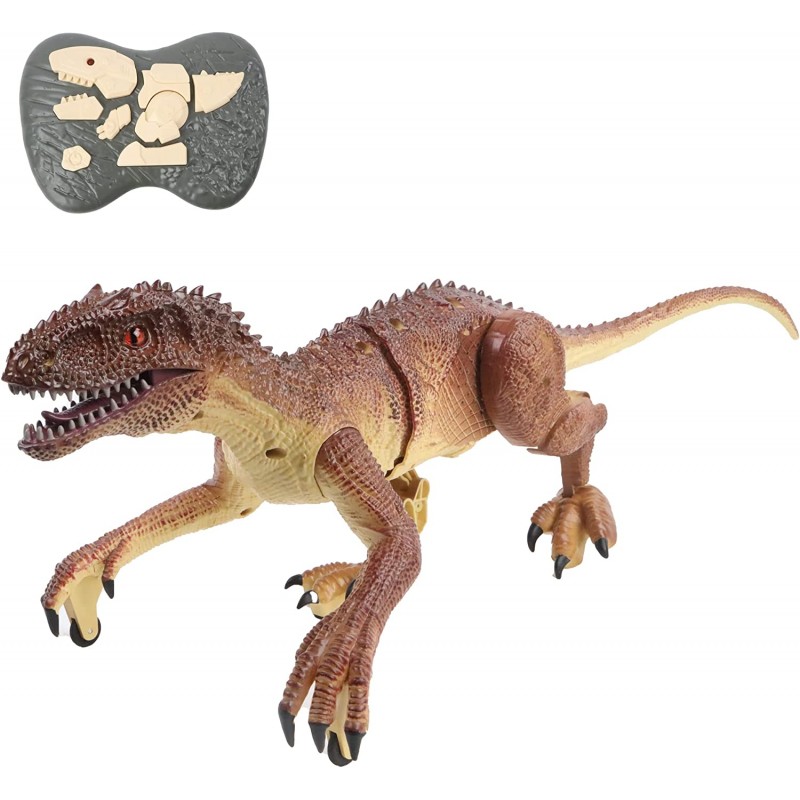 Dinosaure Vélociraptor Radiocommandé Sonore et Lumineux