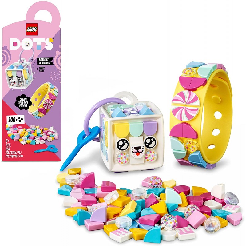 LEGO 41944 Dots Bracelet Candy Kitty et Porte-Clés