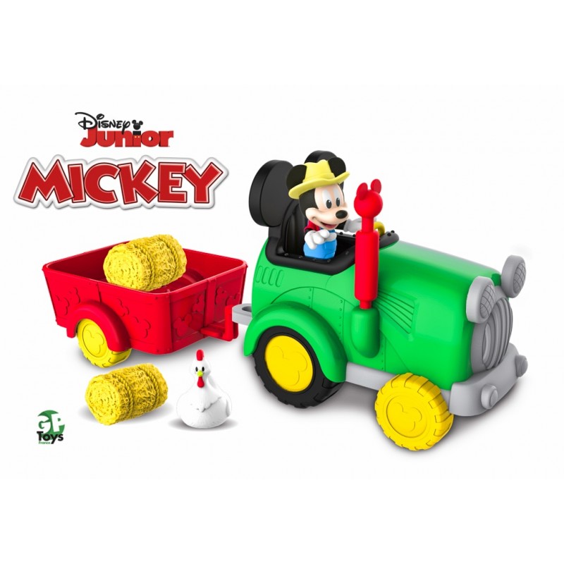 Mickey – Tracteur Avec 1 Figurine 7,5 Cm Articulée Et Acc.