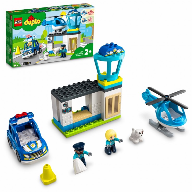 Le Commissariat Et L’Hélicoptère De La Police - 10959 Lego Duplo