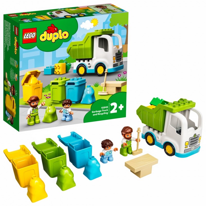 Le camion poubelle et le tri sélectif - 10945  Lego Duplo