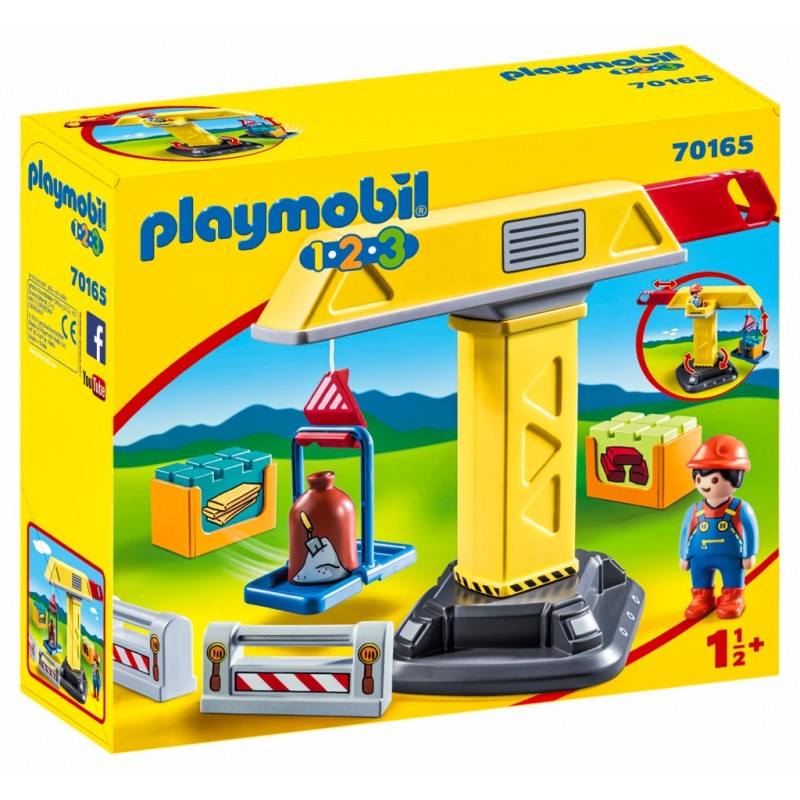 Grue De Chantier - Playmobil 1.2.3 - 70165