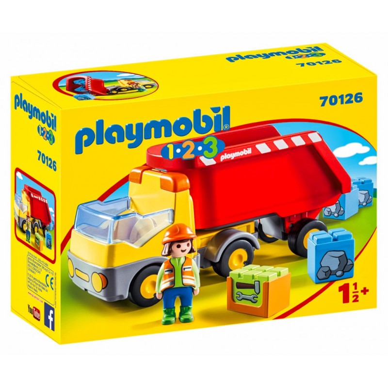 Camion Benne - Playmobil 1.2.3 - 70126