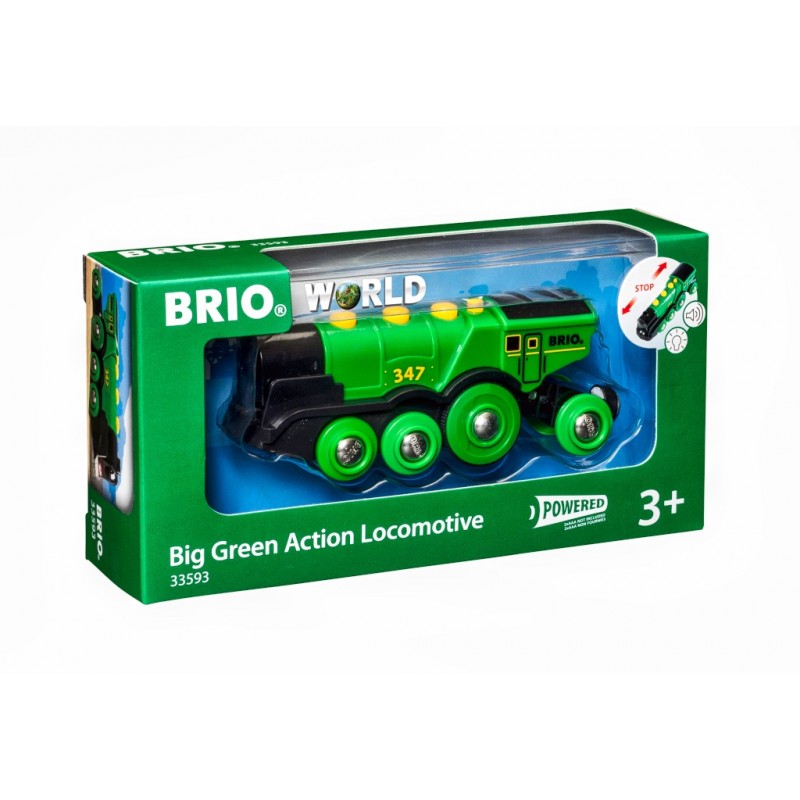 Brio - Locomotive Verte Puissante À Piles