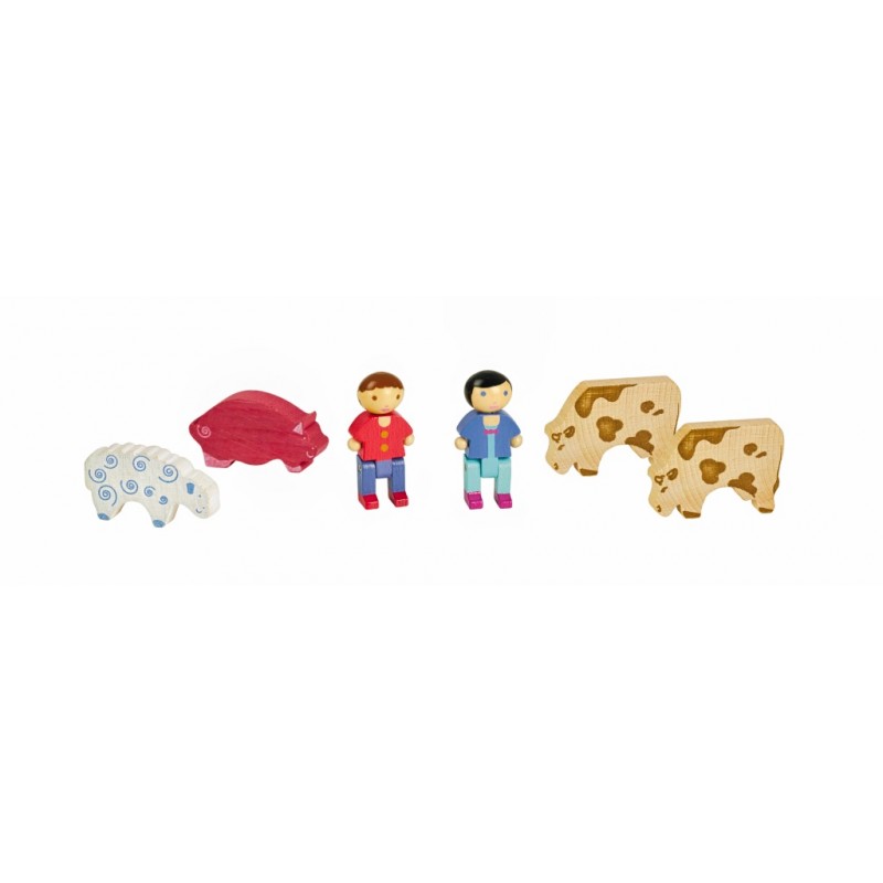 Mickey - Blister 2 figurines articulées 7,5 cm avec accessoires