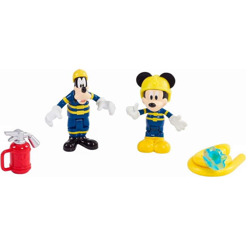 Mickey - Blister 2 figurines articulées 7,5 cm avec accessoires
