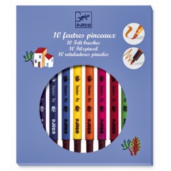 10 Feutres Pinceaux -...