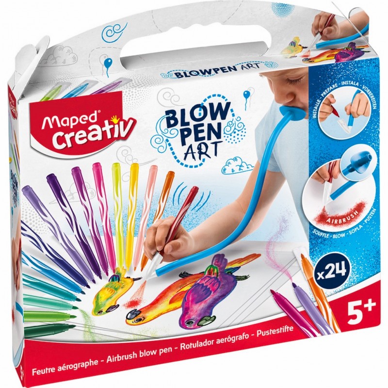 Maped Creativ Kit Feutre Aérographe Blow Pen Art