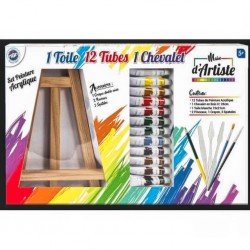 Coffret 12 Tubes Peinture +...