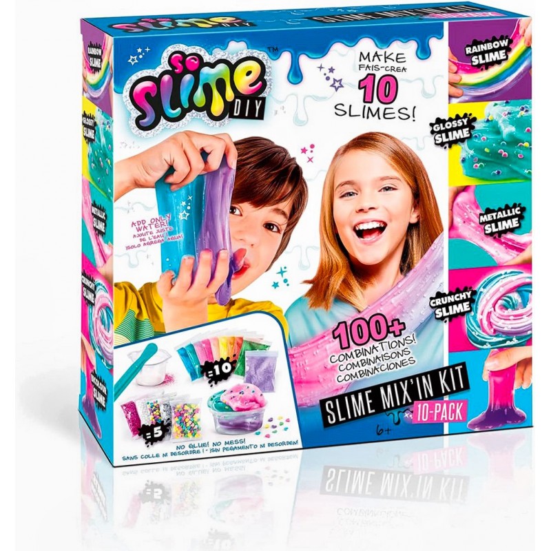 So Slime - Kit De Fabrication Pour Créer 10 Slimes