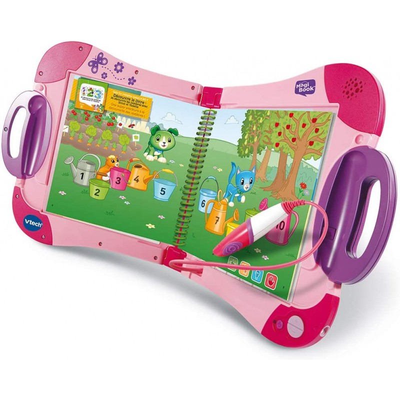 VTech - MagiBook  Pack Rose + 3 Livres Jeux