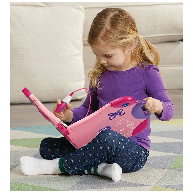 VTech - MagiBook Pack Rose + 3 Livres Jeux