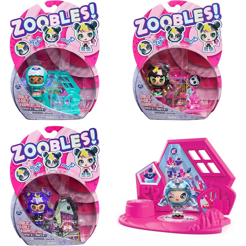Pack 1 Zoobles Z-Girlz