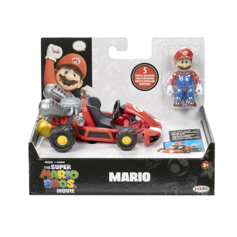 Super Mario Figurine avec véhicule à propulsion