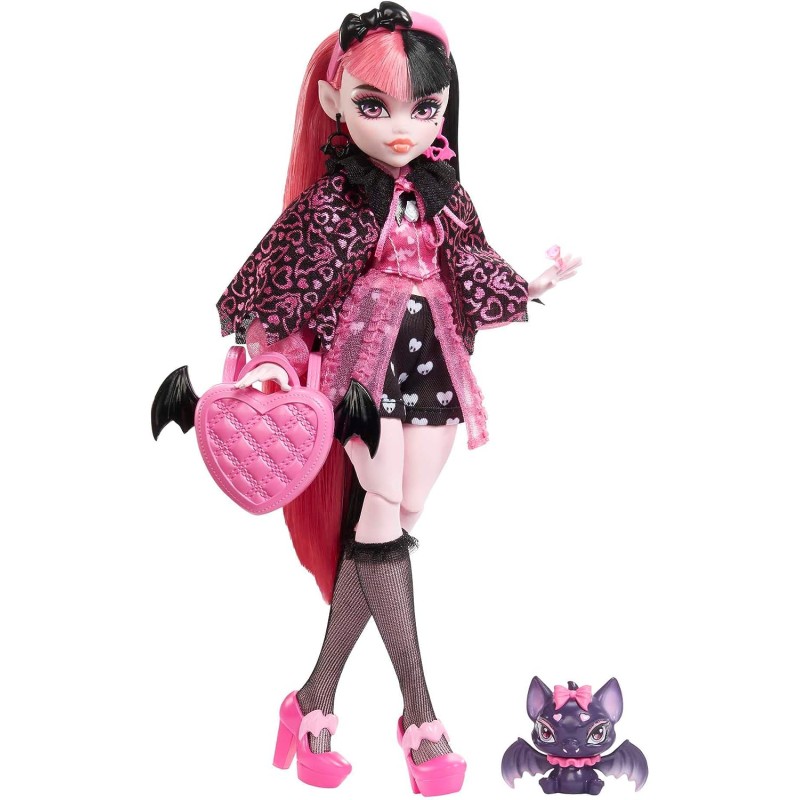 Monster High Poupée Draculaura avec Accessoires Et Chauve-Souris