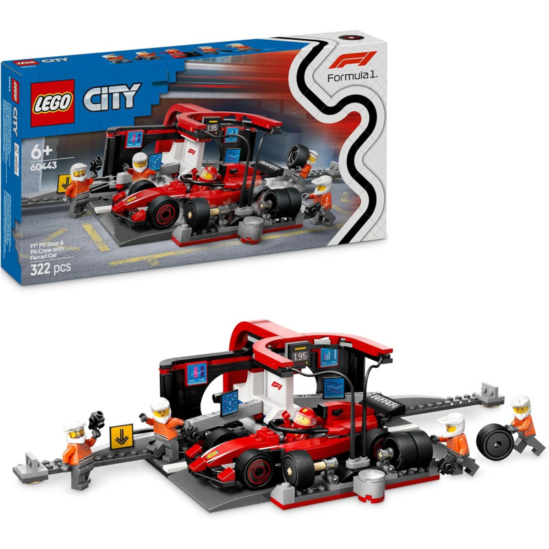 LEGO City Arrêt au Stand de F1 avec Voiture Ferrari