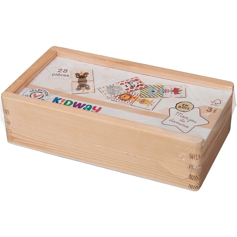 KIDWAY - Mon jeu de domino en bois