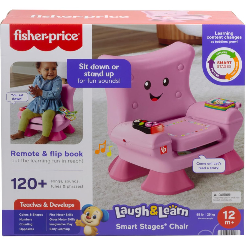 Mon Fauteuil Musical d'éveil Rose - Fisher Price