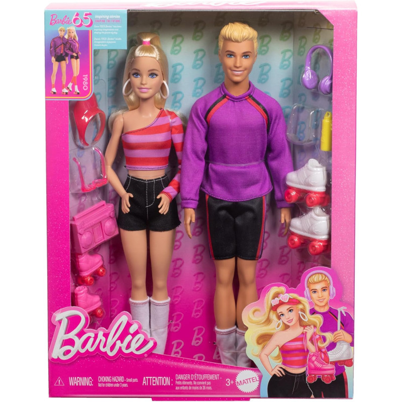 Coffret Barbie Et Ken Roller