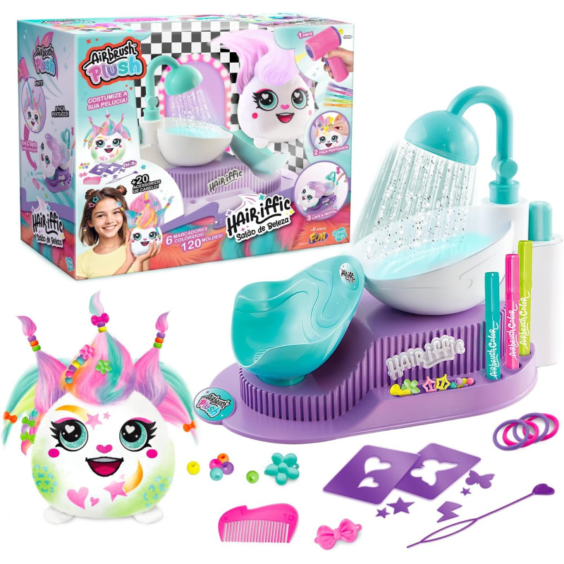 AirbrushPlush - Jouet Salon de Coiffure Hair'iffic