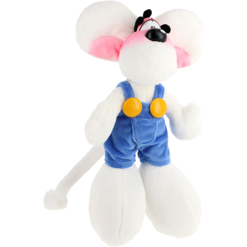 Diddl - Peluche 30 cm en Salopette Bleue