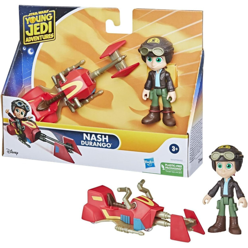 Figurine 10 cm Star Wars avec Speeder Bike