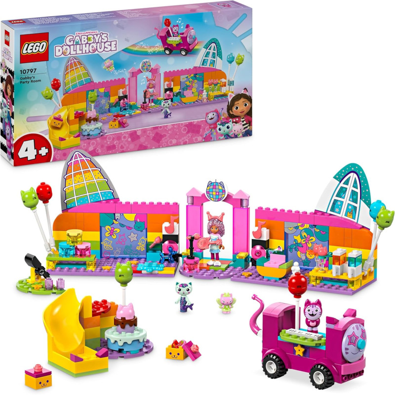 LEGO Gabby’s Dollhouse Gabby’s Party Room Disco Playset for Kids