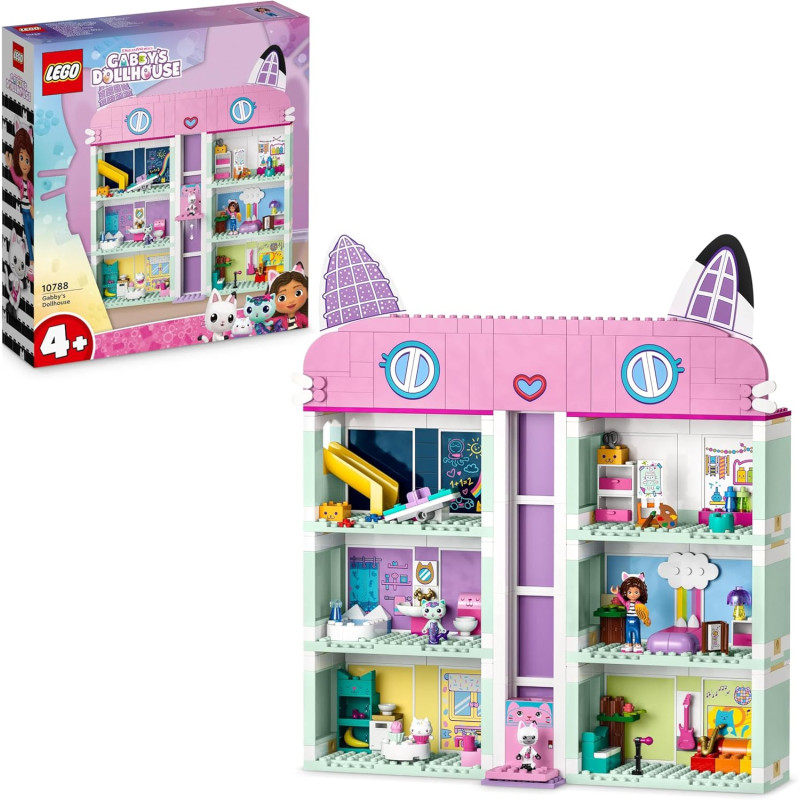 LEGO La Maison Magique de Gabby - Jouet de Construction - Maison de Poupées de 4 Étages