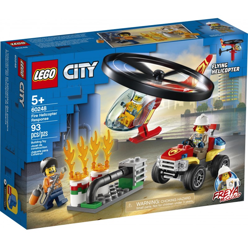 Lego City 60248 : L'intervention de l'hélicoptère des pompiers