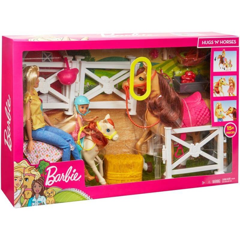 Barbie avec chevaux et Chelsea