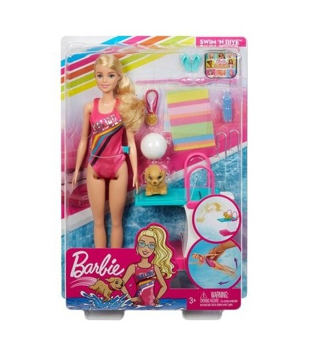 Coffret Barbie natation