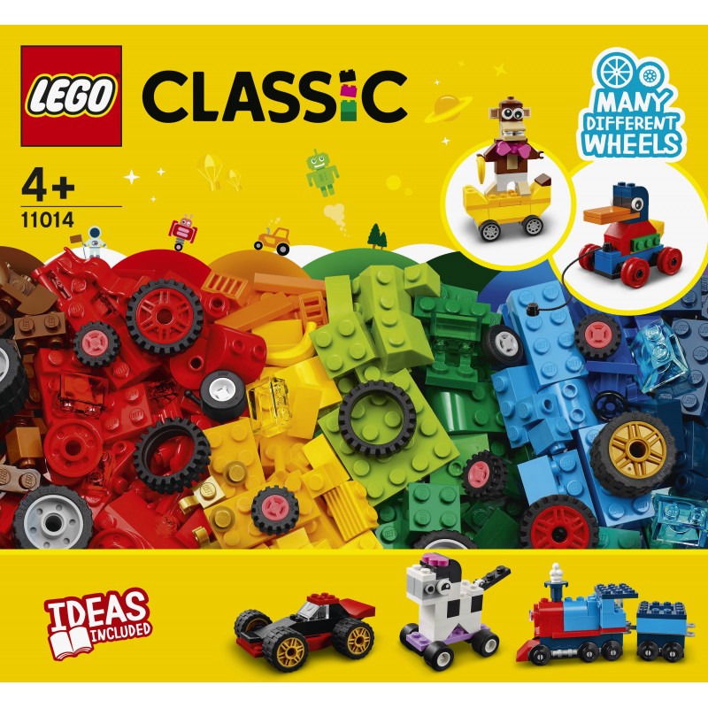 Lego Classic 11014 : Briques et roues
