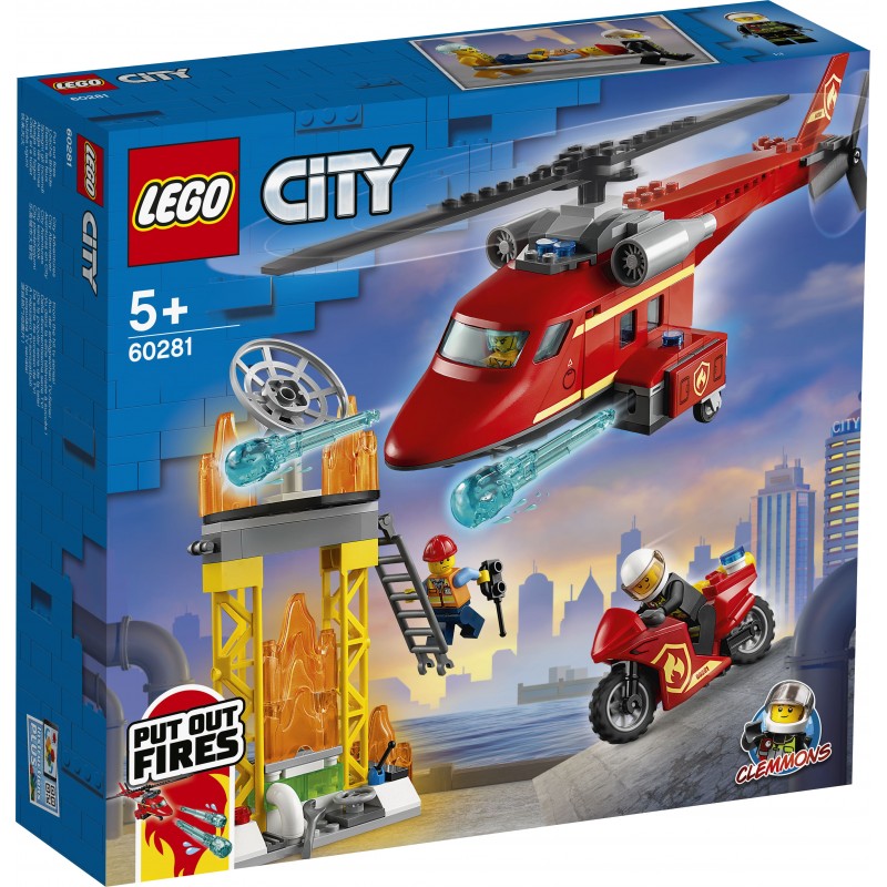 Lego City 60281 : L'hélicoptère de secours des pompiers