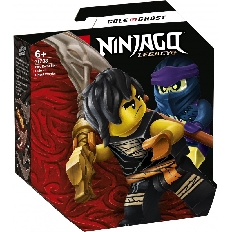 Lego Ninjago 71733 : Set de bataille épique Cole contre le guerrier fantôme