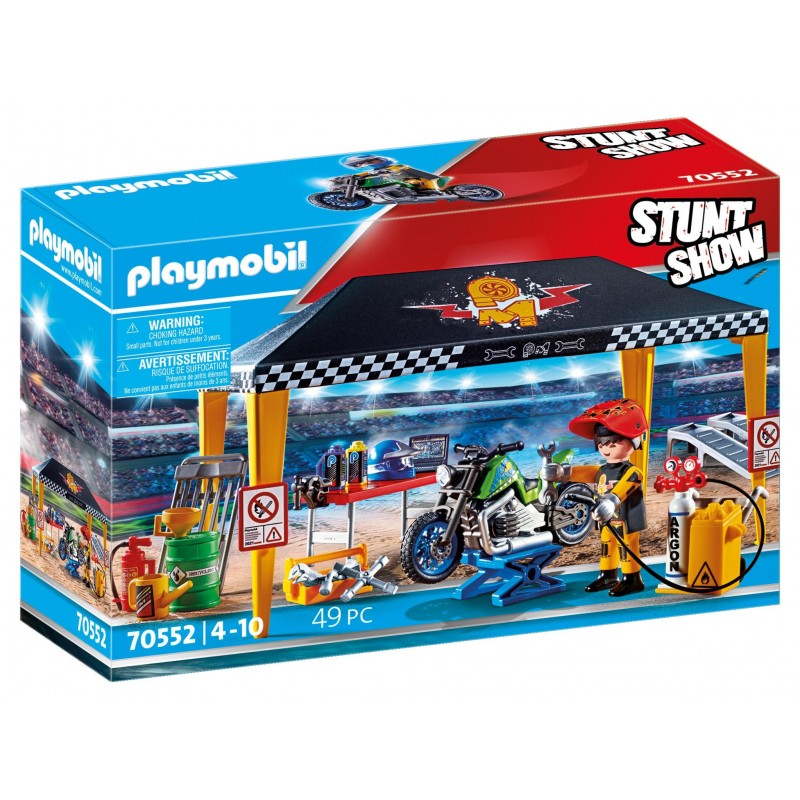 Stuntshow Atelier de réparation - Playmobil 70552