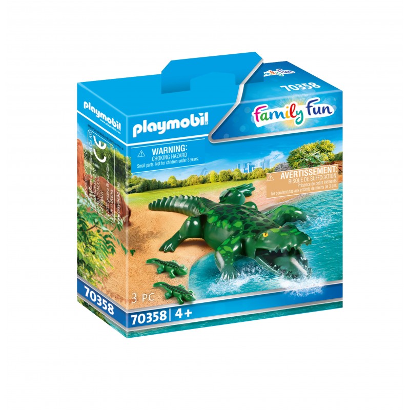 Alligator avec ses petits - Playmobil 70358