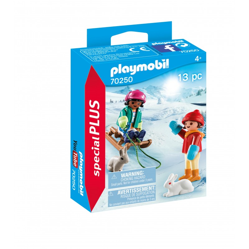 Enfants avec luge - Playmobil 70250